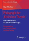 Pädagogik der ,Kritischen Theorie' (eBook, PDF)