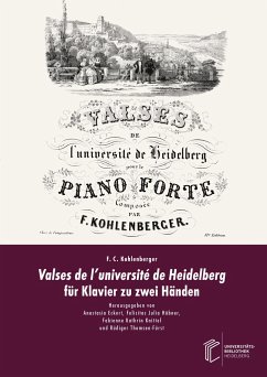 Valses de l¿université de Heidelberg für Klavier zu zwei Händen - Kohlenberger, F. C.