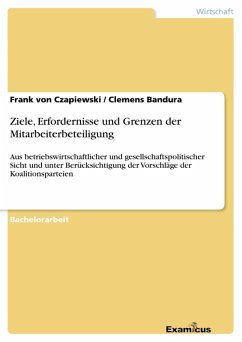 Ziele, Erfordernisse und Grenzen der Mitarbeiterbeteiligung (eBook, ePUB) - Czapiewski, Frank von; Bandura, Clemens