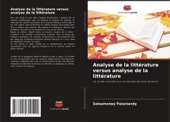 Analyse de la littérature versus analyse de la littérature - Palaniandy, Seloamoney