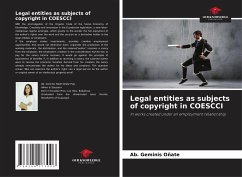 Legal entities as subjects of copyright in COESCCI - Oñate, Ab. Geminis