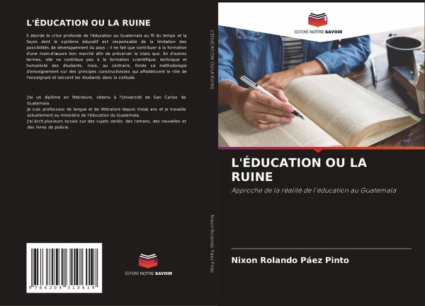 L'ÉDUCATION OU LA RUINE L'ÉDUCATION OU LA RUINE