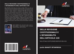 DELLA REVISIONE COSTITUZIONALE E L'INTANGIBILITÀ DELL'ARTICOLO 220 - Bahati Ntawiniga, Justin