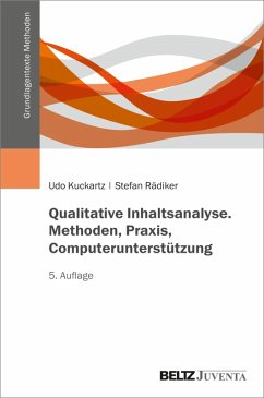 Qualitative Inhaltsanalyse. Methoden, Praxis, Computerunterstützung (eBook, PDF) - Kuckartz, Udo; Rädiker, Stefan