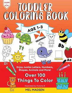 Cover Toddler Coloring Book Age 1-3