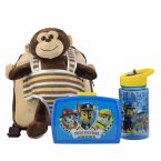 Plüschrucksack Max Monkey Boy mit Brotdose und Trinkflasche