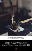 Opis obyczajów za panowania Augusta III (eBook, ePUB)