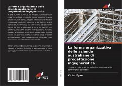 Cover La forma organizzativa delle aziende australiane di progettazione ingegneristica