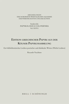 Edition griechischer Papyri aus der Kölner Papyrussammlung