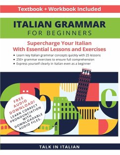 Italian Grammar for Beginners Textbook + Workbook Included - Talk in Italian