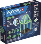 Invento 507070 - Geomag Classic Glow Recycled 25 pcs, Magnetischer Baukasten, Magnetspielzeuge