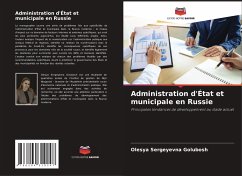 Administration d'État et municipale en Russie - Golubosh, Olesya Sergeyevna