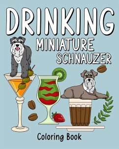 Drinking Miniature Schnauzer - Paperland