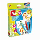 Carletto 3223501 - Lansay, Mini-BLOpens, My First Mon Kit, Sprühstifteset, Airbrush-Pustestifte, Malset