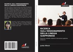 RICERCA SULL'INSEGNAMENTO DELLA LINGUA GIAPPONESE - Winch, Junko