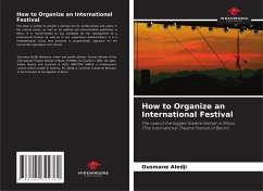 How to Organize an International Festival - Aledji, Ousmane