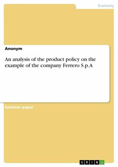 An analysis of the product policy on the example of the company Ferrero S.p.A