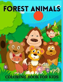 Forest Animals Coloring Book For Kids - Deeasy B.