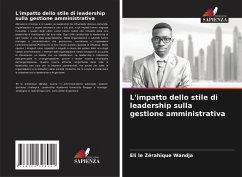 L'impatto dello stile di leadership sulla gestione amministrativa - Wandja, Eli le Zérahïque