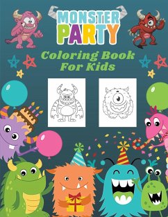 Monster Party Coloring Book For Kids - Stone, Edward