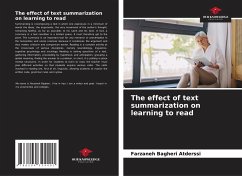 The effect of text summarization on learning to read - Bagheri Atderssi, Farzaneh