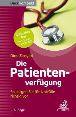 Die Patientenverfügung - Zirngibl, Dino