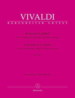 Konzert für zwei Violoncelli, Streicher und Basso continuo g-Moll RV 531 - Vivaldi, Antonio