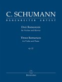 Drei Romanzen für Violine und Klavier op. 22