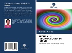 RECHT AUF INFORMATIONEN IN INDIEN - Parasar, Anuradha