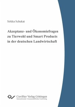 Cover Akzeptanz- und Ökonomiefragen zu Tierwohl und Smart Products in der deutschen Landwirtschaft (eBook, PDF)
