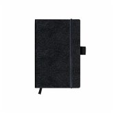 Herlitz Notizbuch Classic A6 96 Blatt liniert schwarz mit Leseband und Falttasche my.book Herlitz Notizbuch Classic A6 96 Blatt liniert schwarz mit Leseband und Falttasche my.book