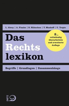 Das Rechtslexikon - Alexy, Lennart;Fisahn, Andreas;Hähnchen, Susanne