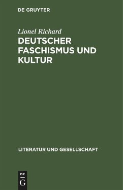 Deutscher Faschismus und Kultur - Richard, Lionel