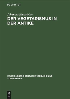 Cover Der Vegetarismus in der Antike