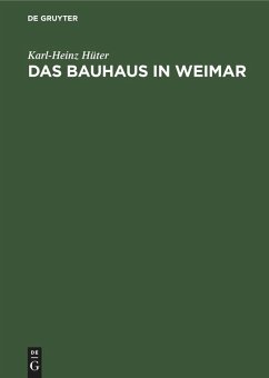 Cover Das Bauhaus in Weimar
