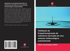 Validação da Evapotranspiração de referência derivada de uma estação meteorológica automatizada - BOKO, Gildas Houénagnon