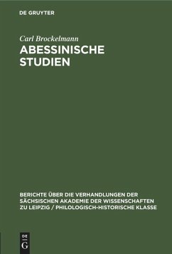 Cover Abessinische Studien