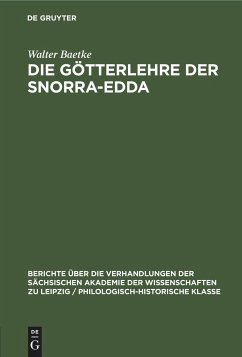 Die Götterlehre der Snorra-Edda - Baetke, Walter