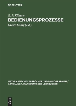 Bedienungsprozesse - Klimow, G. P.