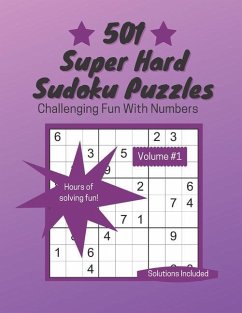 501 Super Hard Sudoku Puzzles: Challenging Fun With Numbers - Toms, Linda