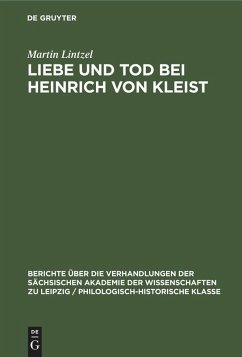 Cover Liebe und Tod bei Heinrich von Kleist