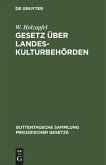 Gesetz über Landeskulturbehörden