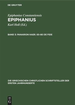 Panarion Haer. 65¿80 De Fide - Constantiensis, Epiphanius