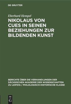 Nikolaus von Cues in seinen Beziehungen zur bildenden Kunst - Hempel, Eberhard