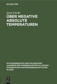Über negative absolute Temperaturen - Lösche, Artur