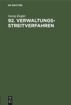 92. Verwaltungsstreitverfahren - Ziegler, Georg