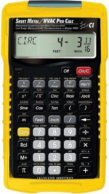 Cover 4090 Sheet Metal / HVAC Pro Calc Calculator