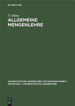 Allgemeine Mengenlehre - Klaua, D.