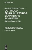 Artistische und antiquarische Schriften (Fortsetzung)