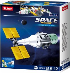 Sluban M38-B0731D - Space Station, Cargo Space Ship, Frachtmodul Tango, 8in1, Bausatz, Klemmbausteine